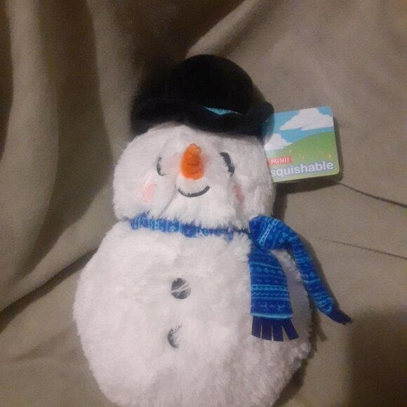 Used Squishable Mini 10" Cute Snowman Plush Doll With Tag! 2020 edition - Picture 1 of 8